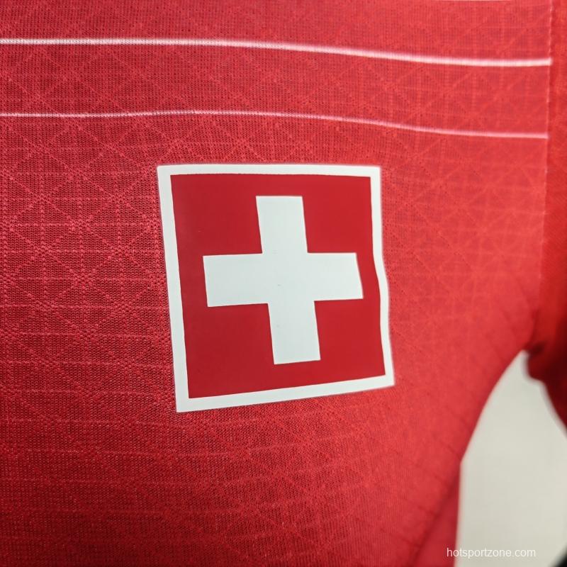 Player Version 2022 Switzerland Home Soccer Jersey