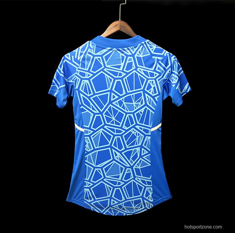 22/23 Woman Flamengo Blue Goalkeeper Jersey