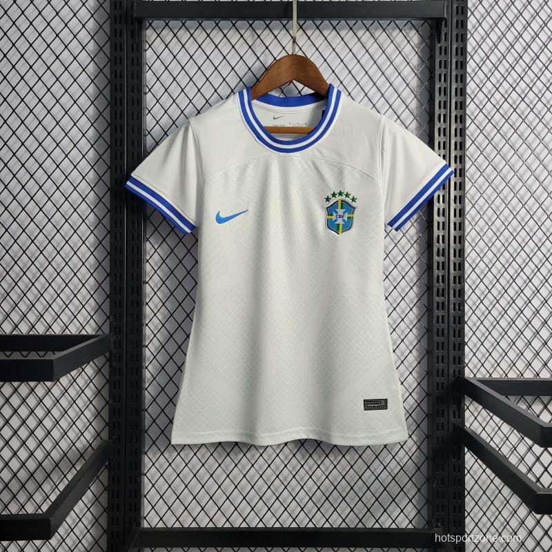 2022 Woman Brazil Concept White Jersey