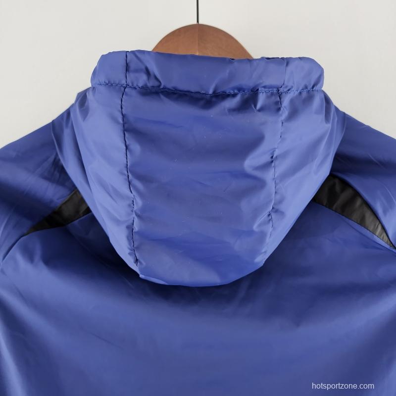 2022 PSG Windbreaker Blue And Black