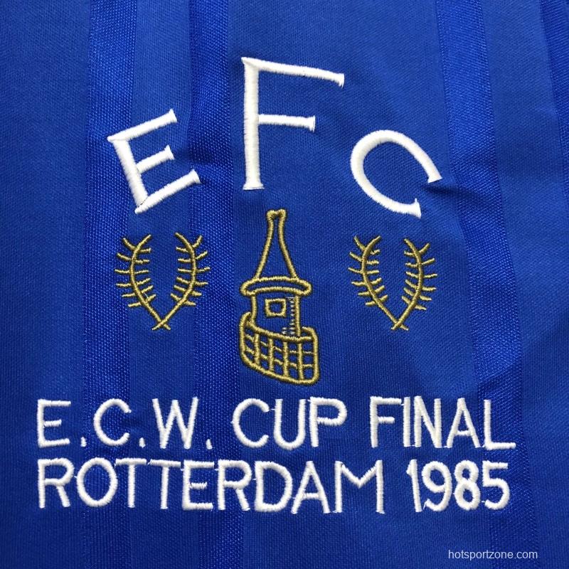 Retro 85/86 Everton Home Soccer Jersey