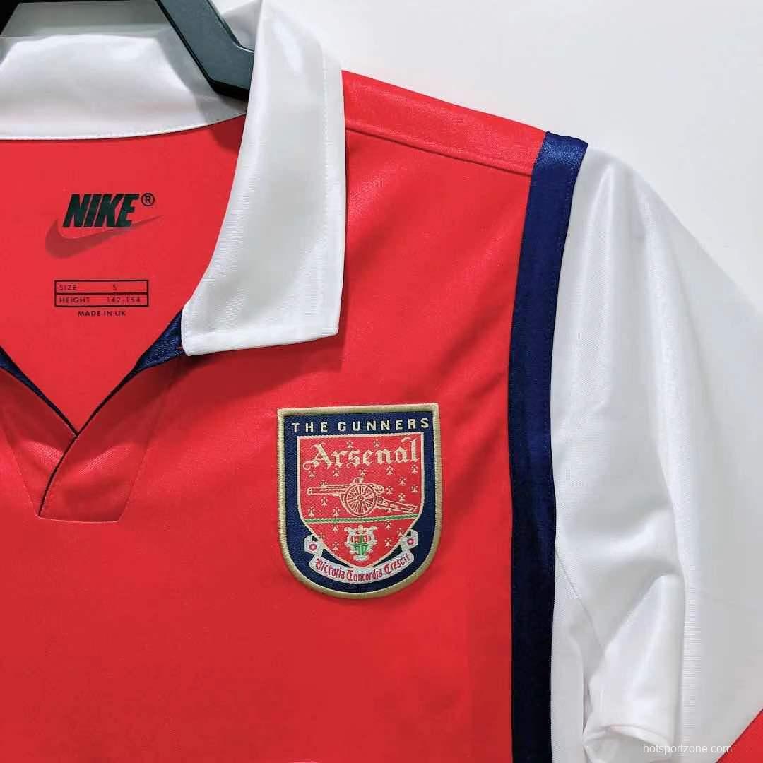 Retro 98/99 Arsenal Home Soccer Jersey