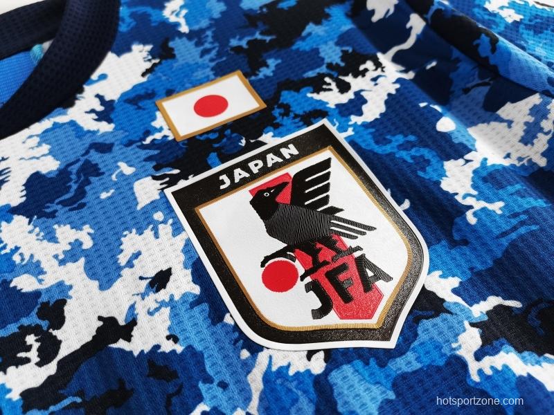 Retro Player Version 2020 Japan Home Soccer Jersey