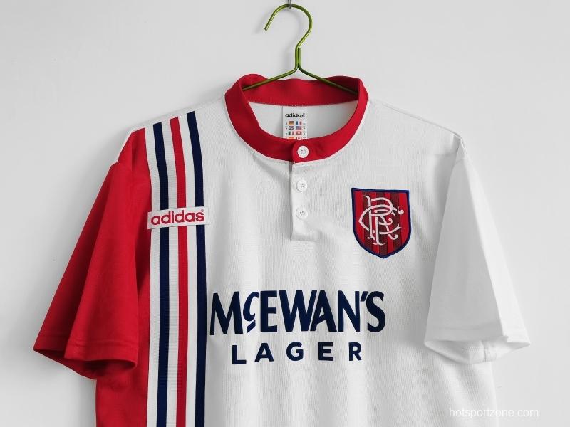 Retro 1996/97 Rangers Away Soccer Jersey