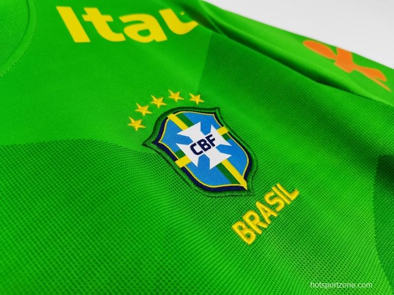 Retro 2020 Brazil Green Training Jersey