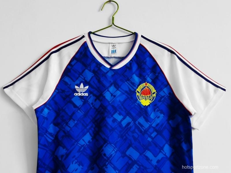 Retro 1992 Yugoslavia Home Soccer Jersey
