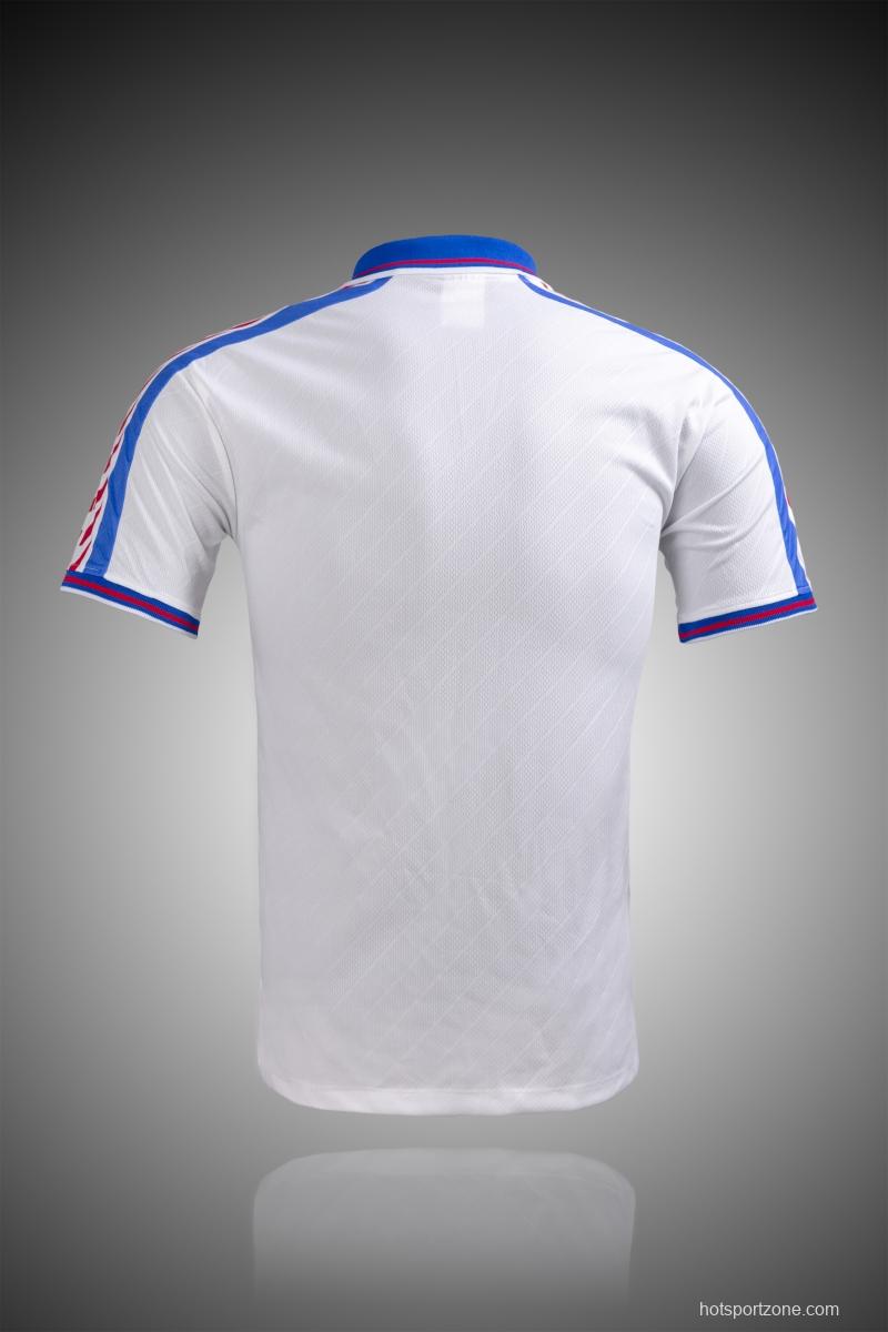 Retro 1996 Czech Republic  Away Soccer Jersey