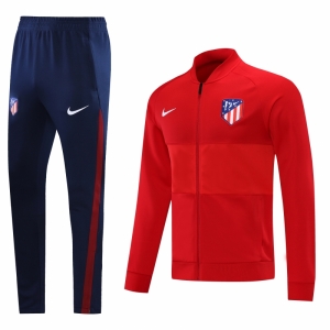 22/23 Atletico Madrid Red Full Zipper Tracksuit