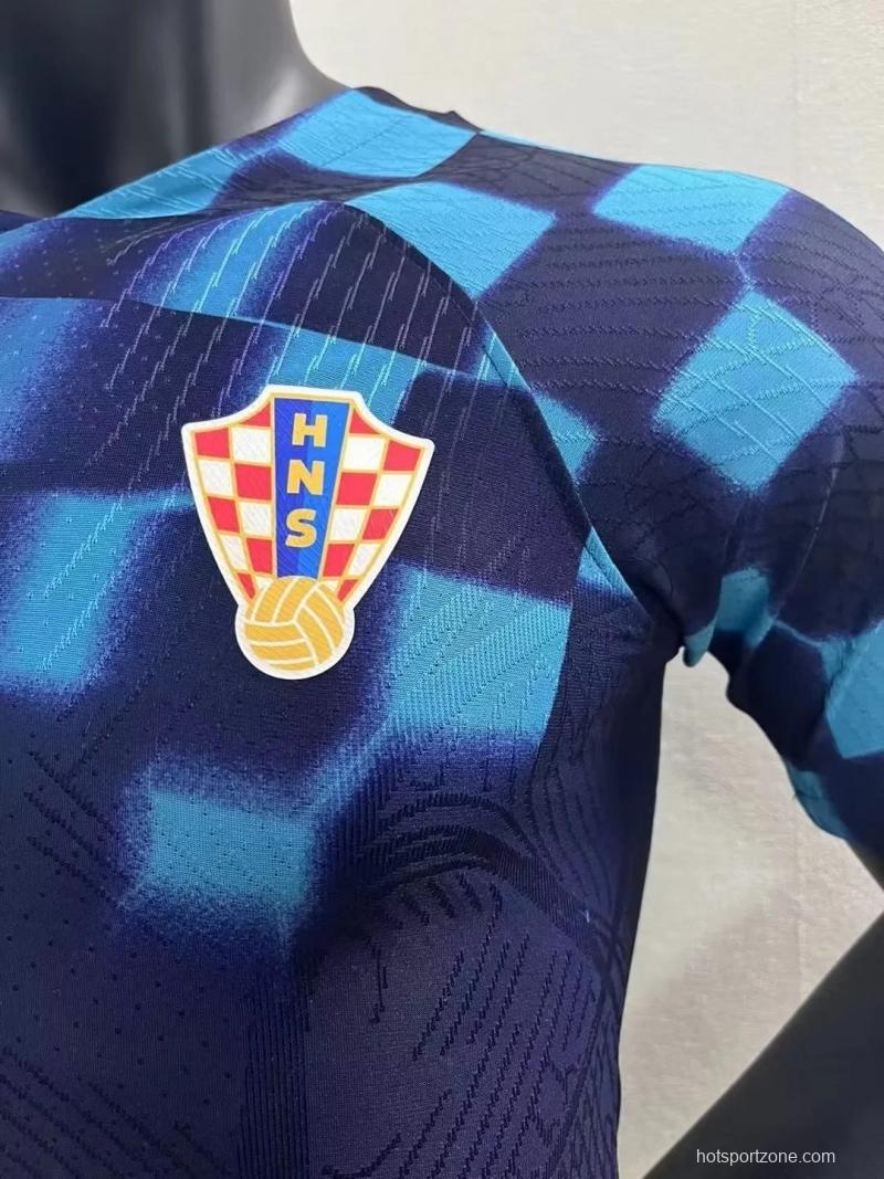 Player Version 2022 Croatia Away Jersey