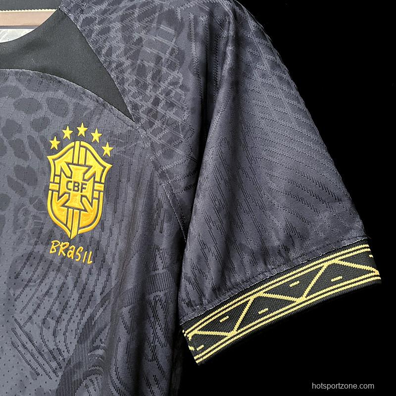 Women  2022 Brazil Black Concept Jersey