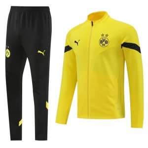 22/23 Borussia Dortmund Yellow Full Zipper Tracksuit