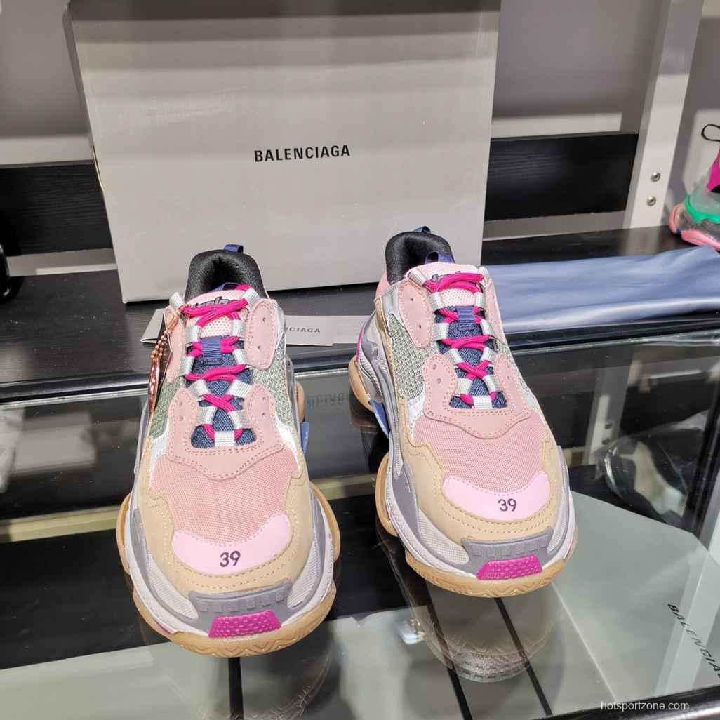 Men/Women Balenciaga Triple S Sneaker khaki/Pink Item Ab5580330