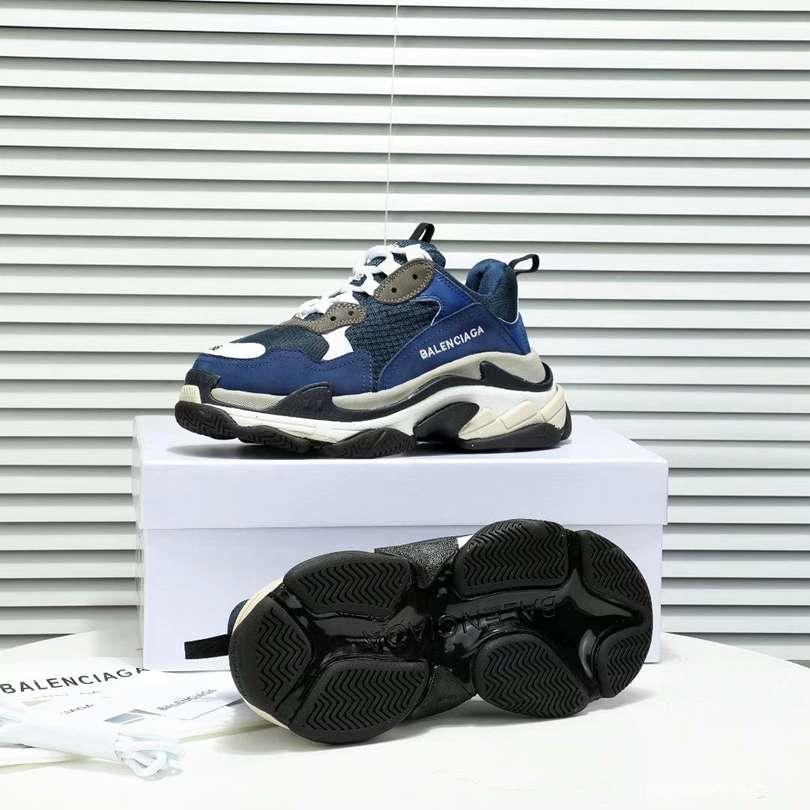 Men/Women Balenciaga Triple-S Sneaker Navy Item 6380340