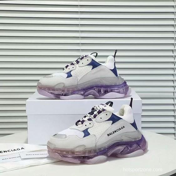 Men/Women Balenciaga Triple S Clear Sole White Sneaker Item 6380380