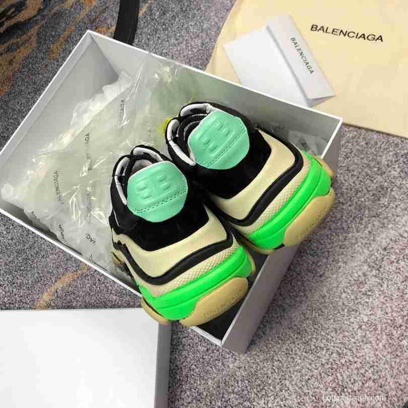 Men Balenciaga Triple-S 2 Black/Green Sneaker