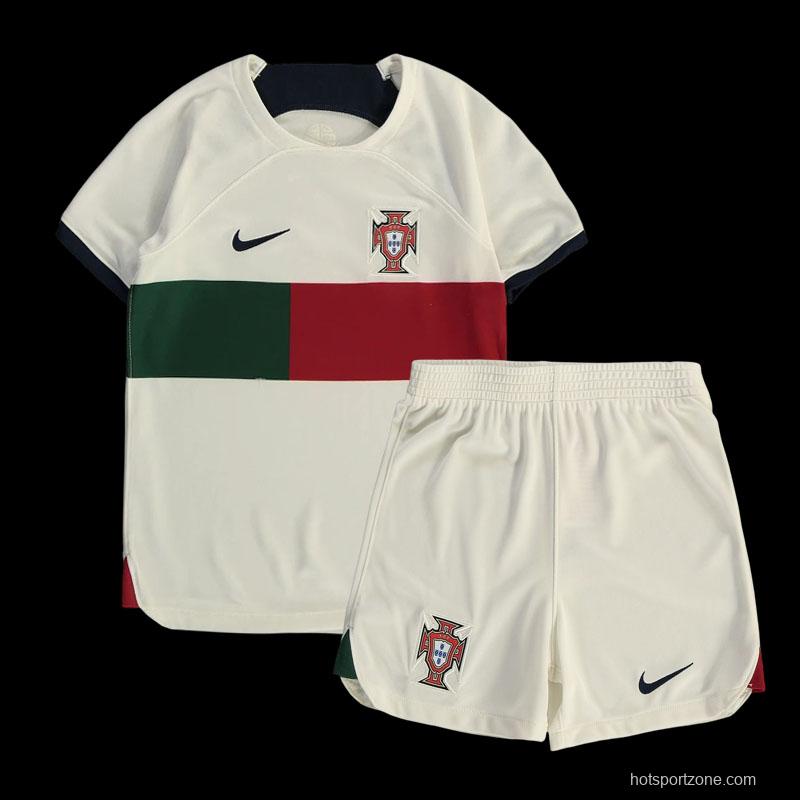 2022 Portugal Away Kids Jersey