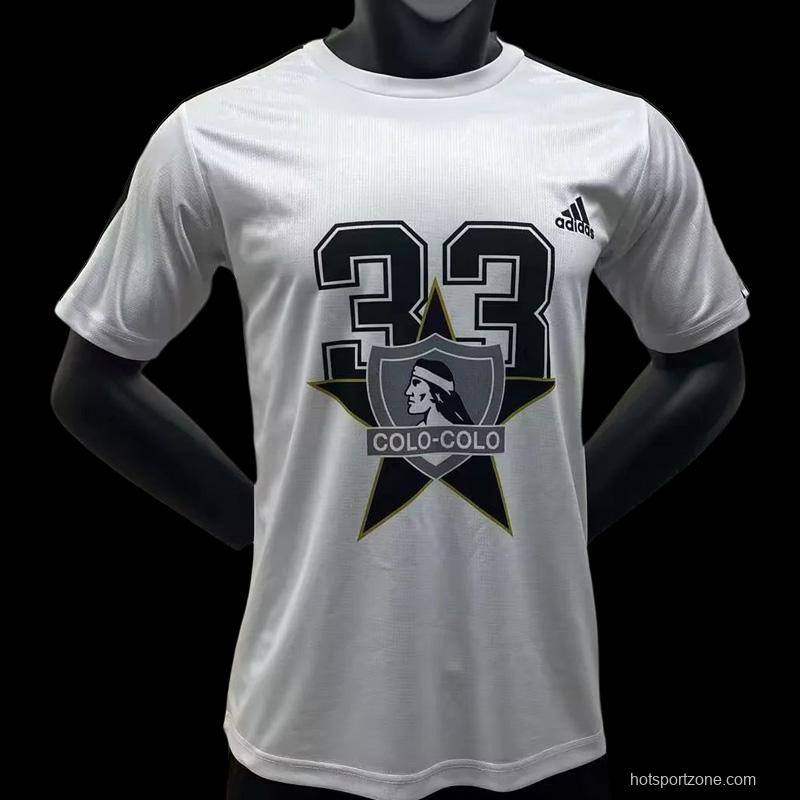 22/23 COLO COLO White Champions T-Shirts