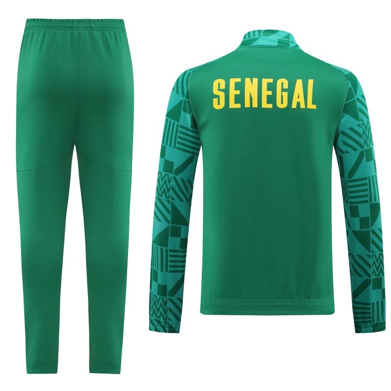 2022 Senegal Green Full Zipper Tracksuit