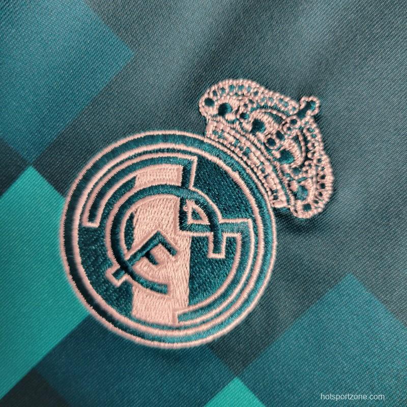 Retro 17-18 Real Madrid Third Blue Jersey