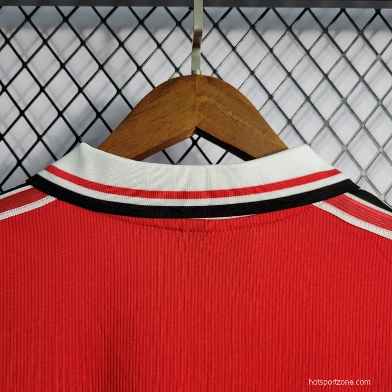 Retro Long Sleeve 98/99 Manchester United Home Jersey