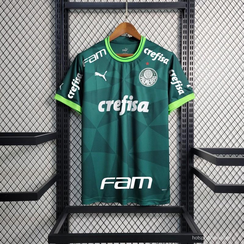 23/24 Palmeiras Home Jersey With All Sponsors And Chest Patch