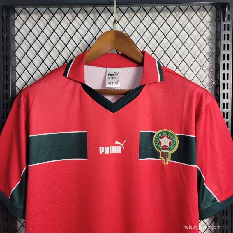 Retro 1998 Morocco Third Red Jersey