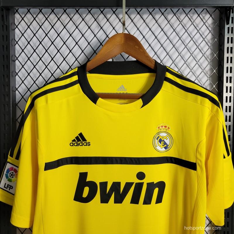 Retro 2011/12 Real Madrid Yellow Goalkeeper Jersey