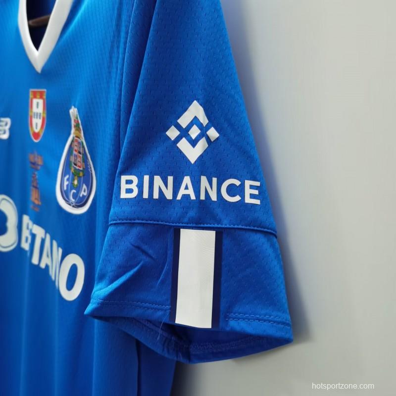 22/23 Porto Home Final Four Allianz Cup Jersey With Full Patch