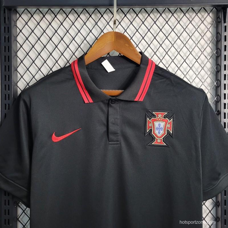 23-24 PORTUGAL BLACK POLO Jersey