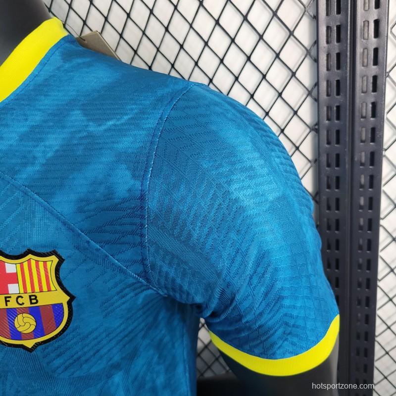 Player Version 23-24 Barcelona Blue Classic Jersey