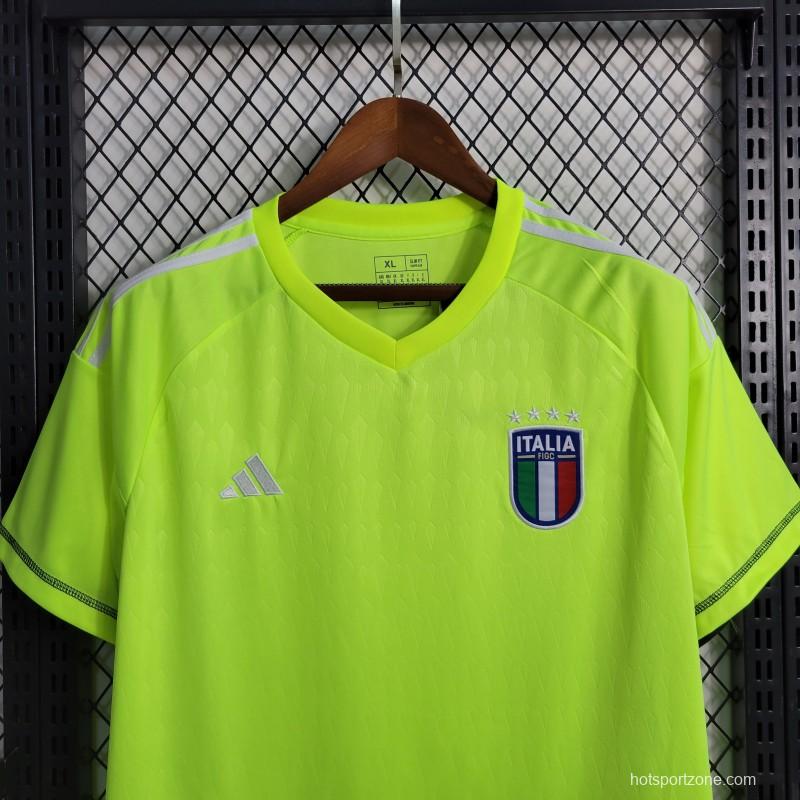 23-24 Italy Goalkeeper Green Jersey
