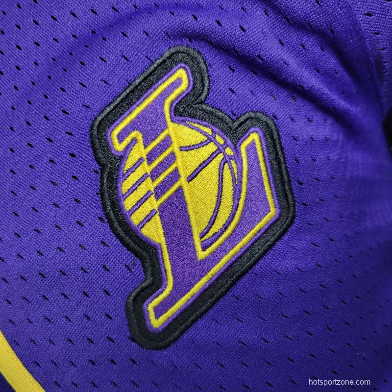 2023 NBA Lakers STATEMENT BASEBALL Purple Jersey