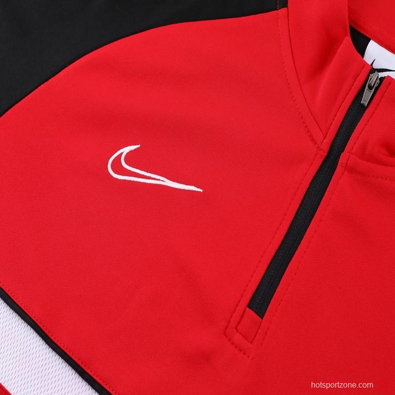 2023 NIKE Red Half Zipper Jacket +Pants