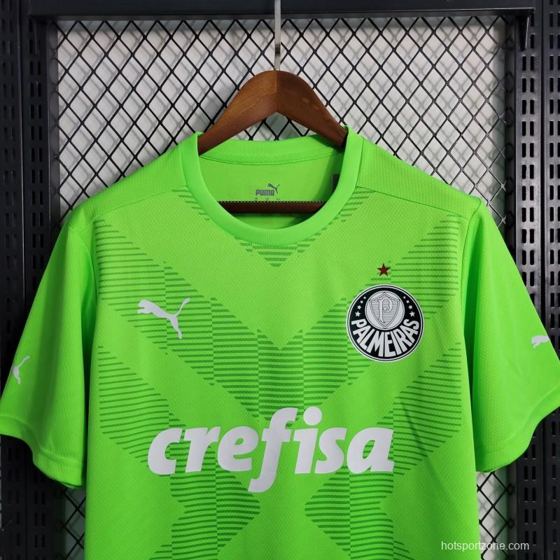23-24 Palmeiras Fluorescent Green Goalkeeper Jersey