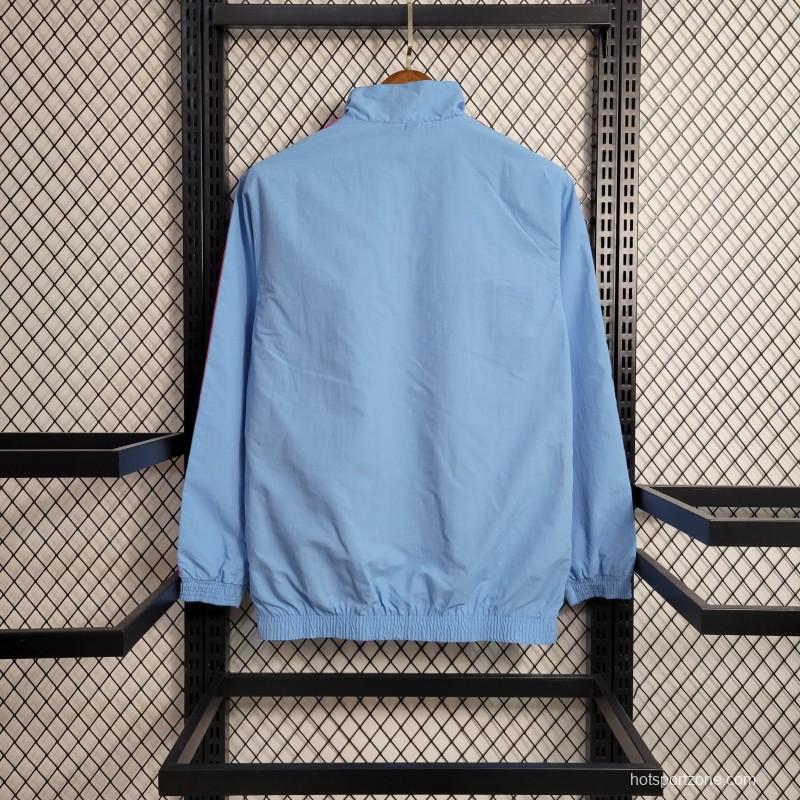 23-24 Arsenal Reversible Blue Navy Windbreaker