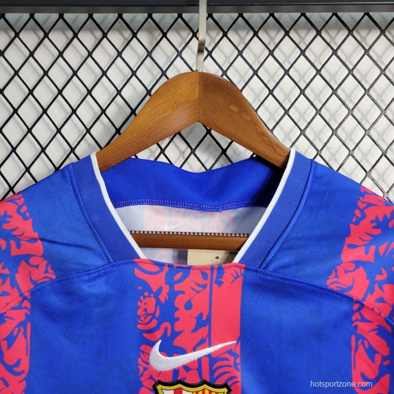 23-24 Barcelona Blue Training Jersey