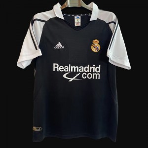 Retro 01/02 Real Madrid Away Black Jersey