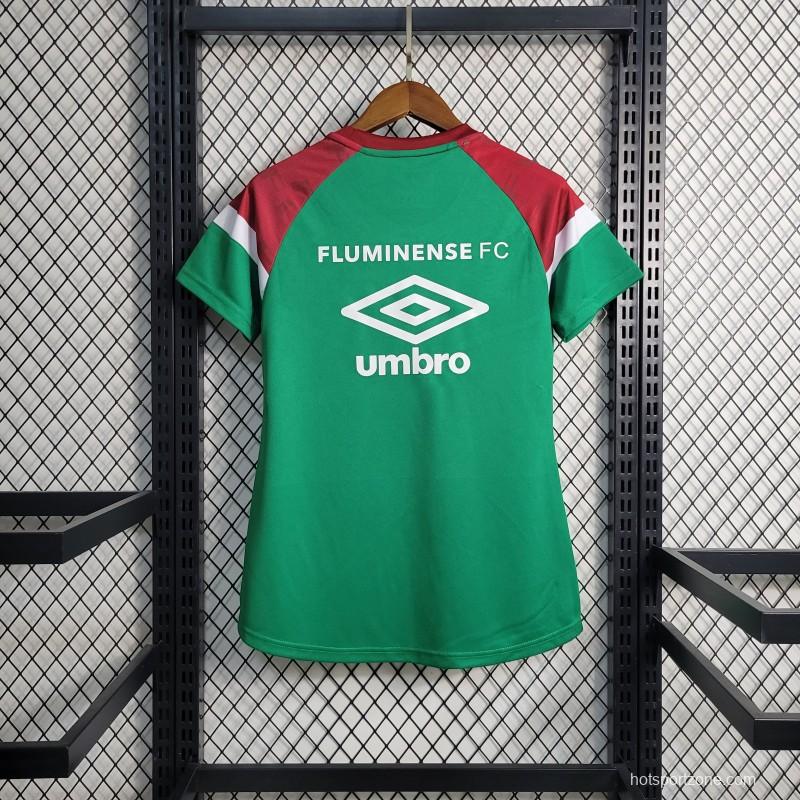 23-24 Women Fluminense Training Green Red Jersey