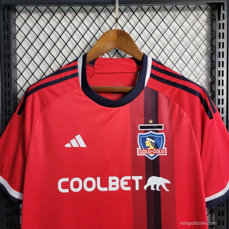 23-24 COLO COLO AWAY Red Jersey