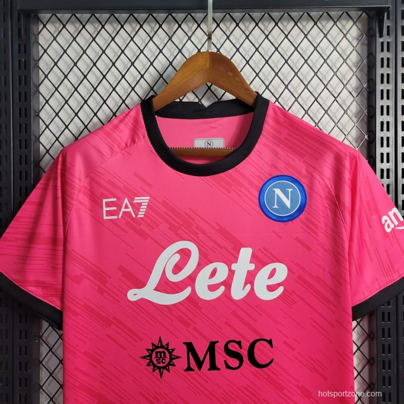23-24 Napoli Red Goalkeeper Jersey