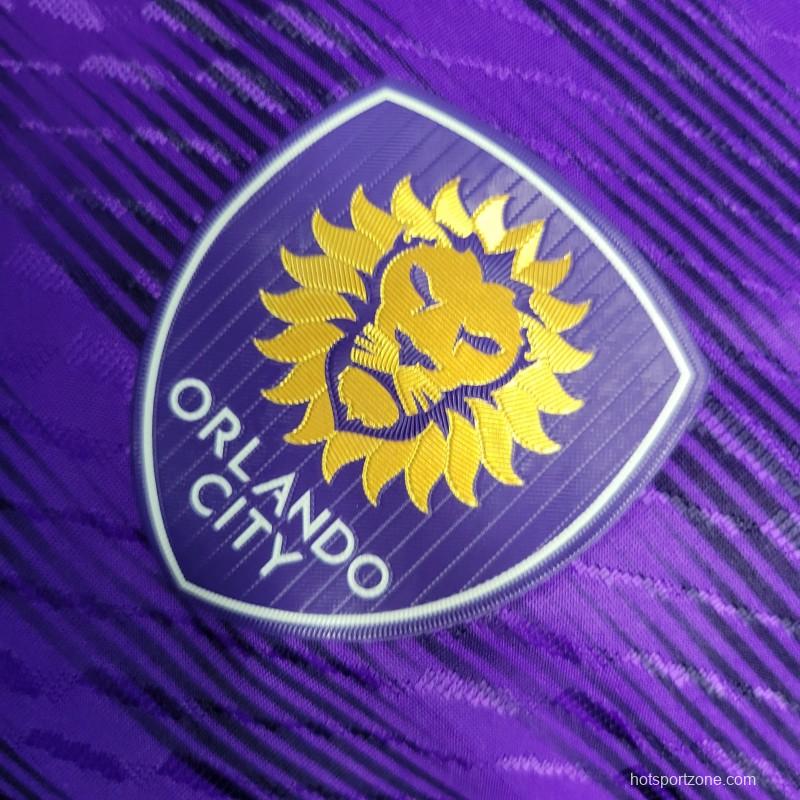 Player Version 23-24 Orlando City Home Soccer Jersey