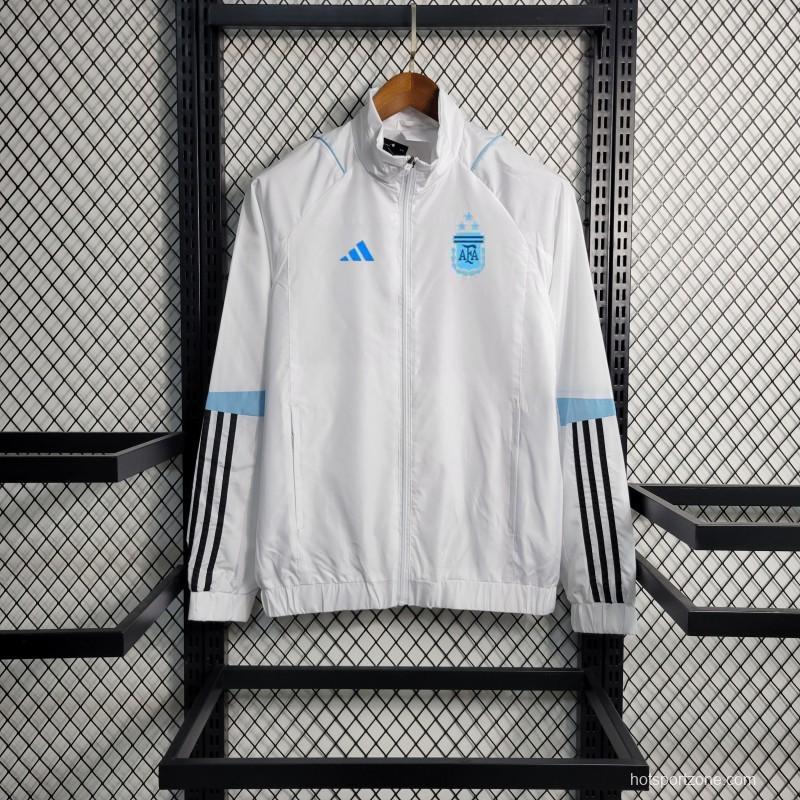 2023 Argentina White Windbreaker