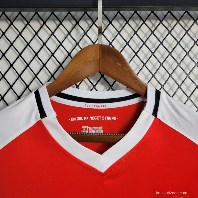 2023  Denmark Home Red Jersey