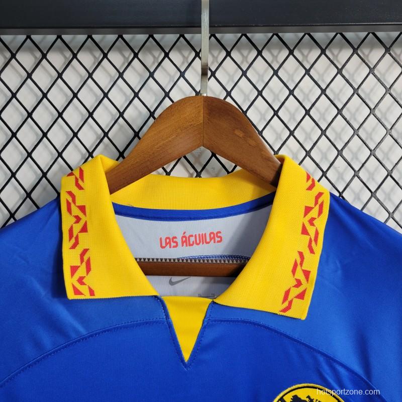 23-24 Club America Away Blue Soccer Jersey