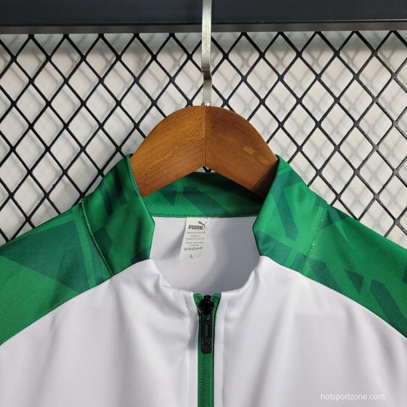 23-24 PALMEIRAS Green White Full Zipper Training Jacket