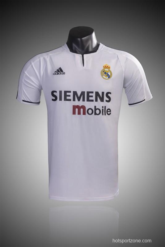 Retro 03/04 Real Madrid Home Jersey