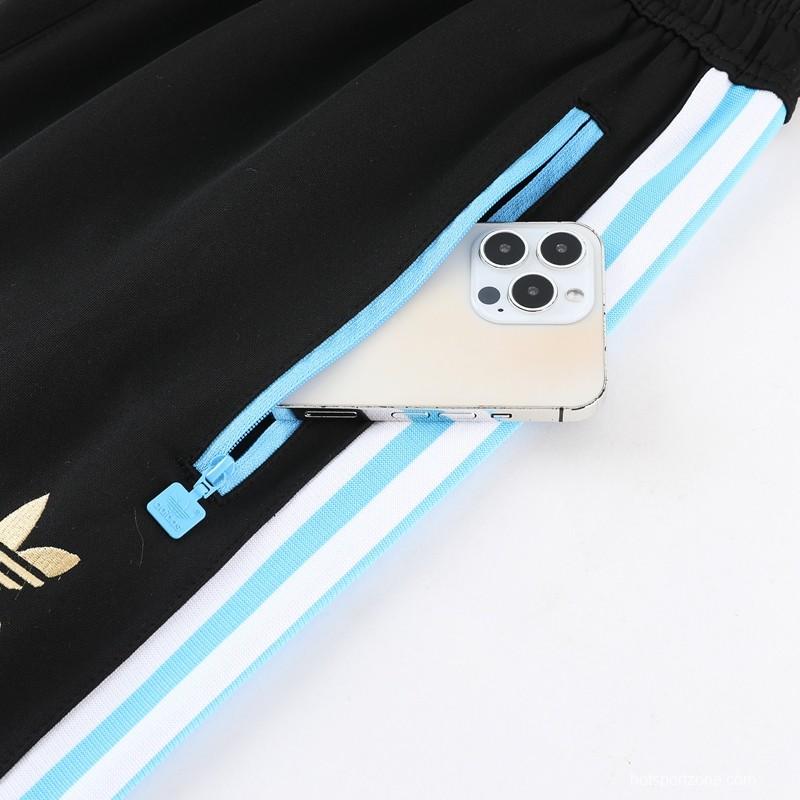 2023 Adidas Original Sky Blue Full Zipper Jacket +Pants