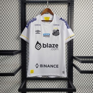 23-24 Santos Home Jersey With All Sponsors Soccer Jersey