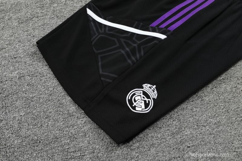 23-24 Real Madrid Stripe Pattern Vest Jersey+Shorts