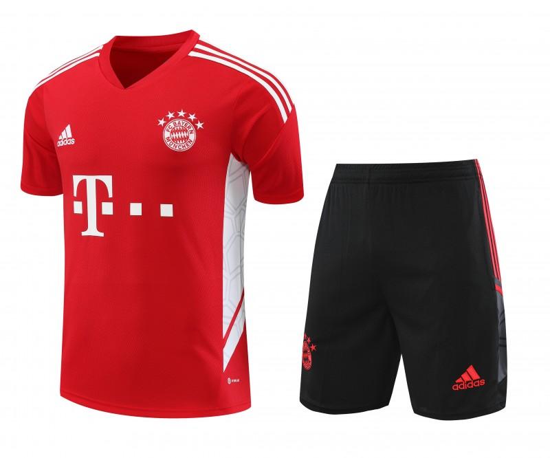 23-24 Bayern Munich Red White Short Sleeve+Shorts